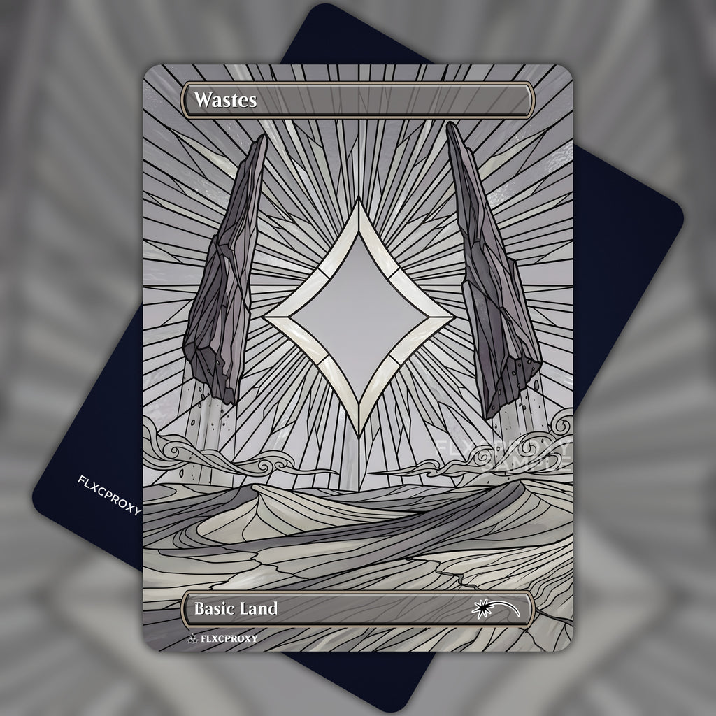 Wastes MTG Proxy Stained Glass