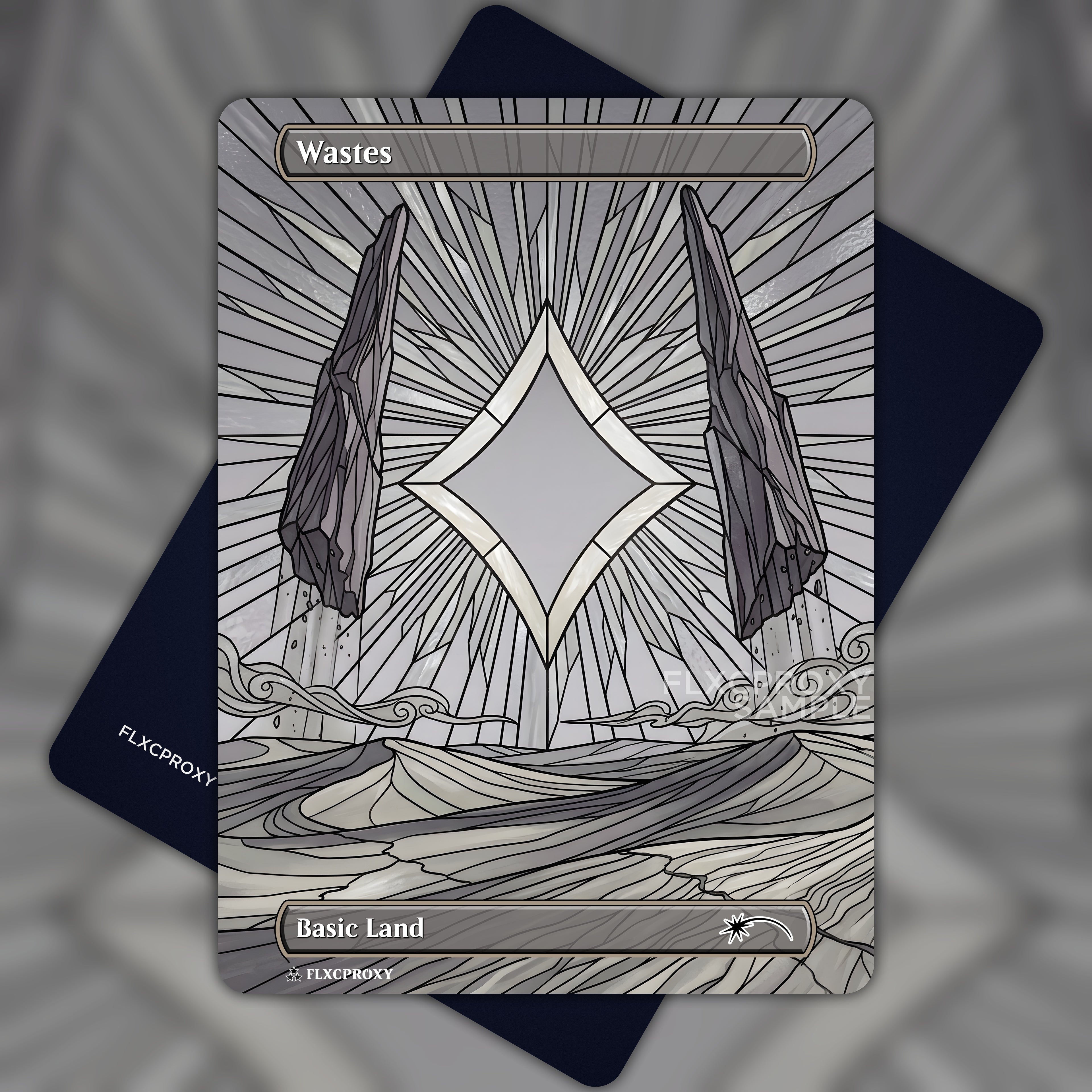 Wastes MTG Proxy Stained Glass