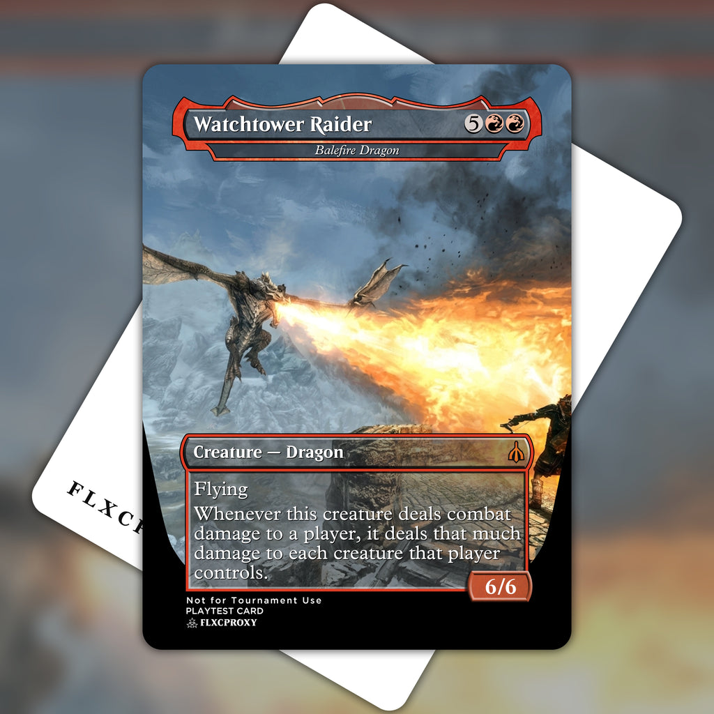 Balefire Dragon MTG Proxy Watchtower Raider