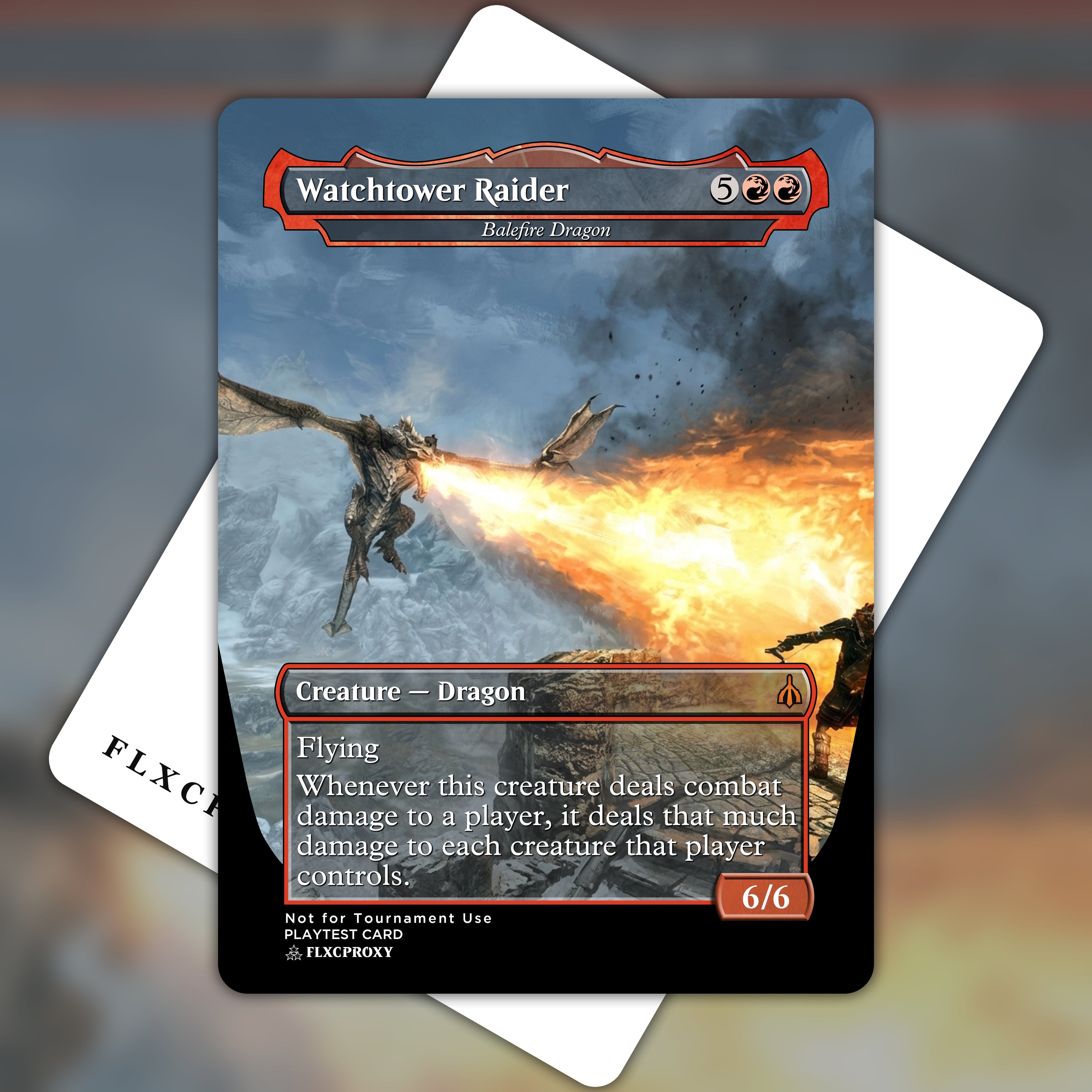 Balefire Dragon MTG Proxy Watchtower Raider