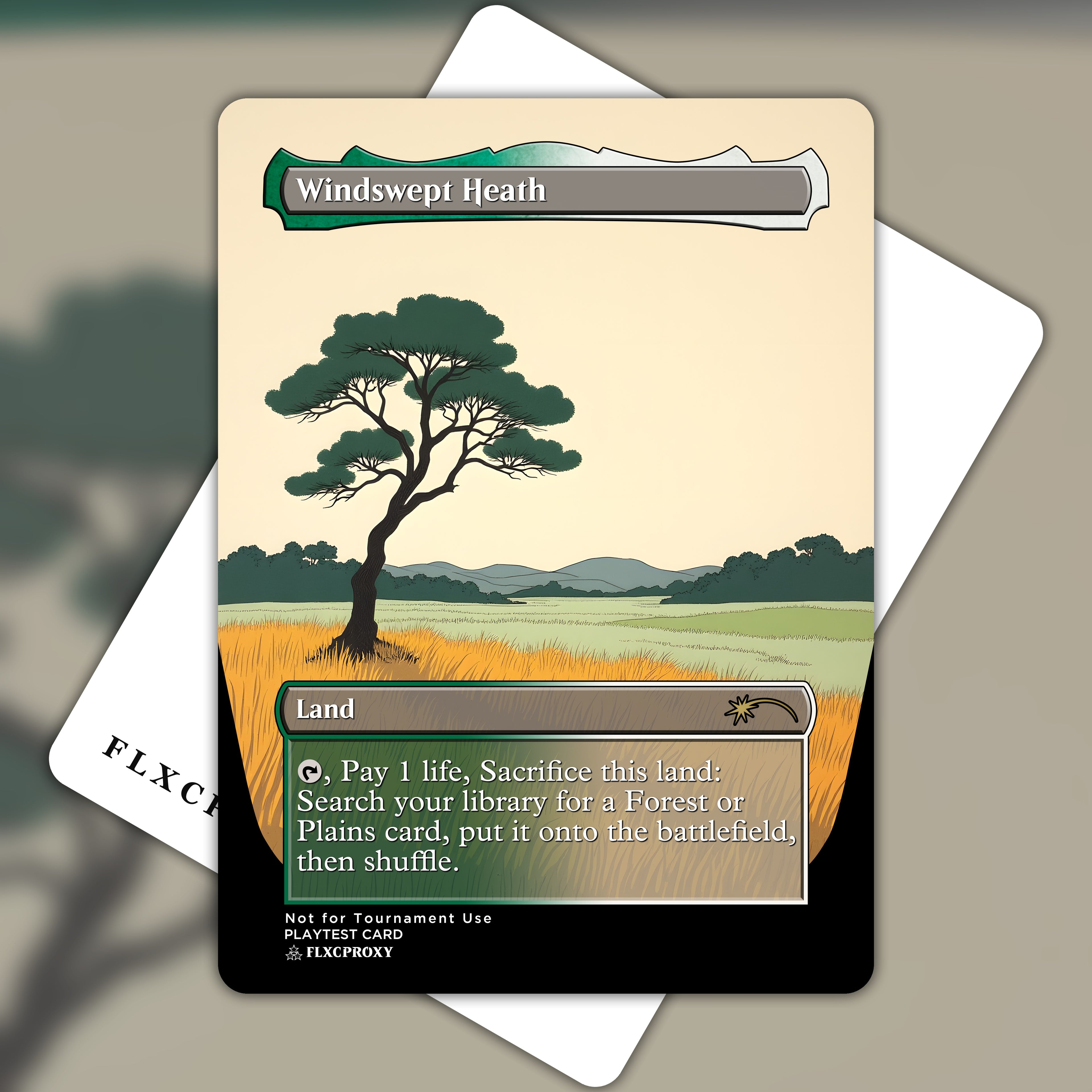 Windswept Heath MTG Proxy Ukiyo-e